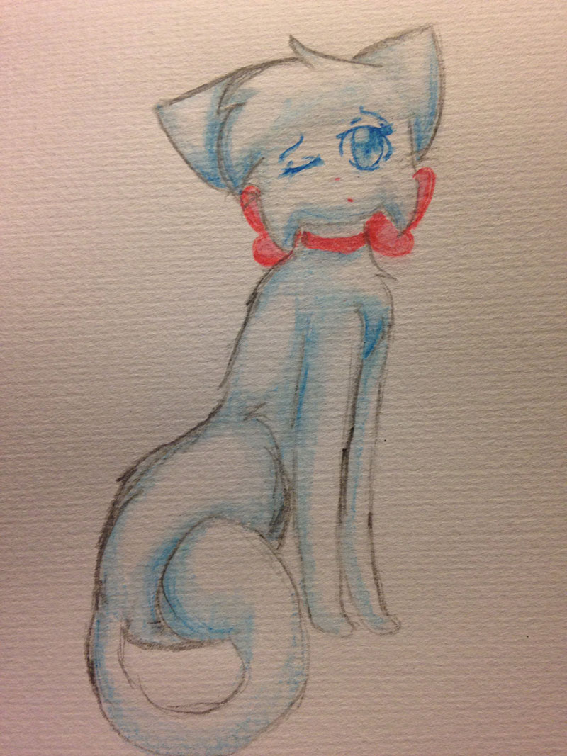 Candybooru image #9918, tagged with ArtisticKitten_(Artist) Lucy watercolor